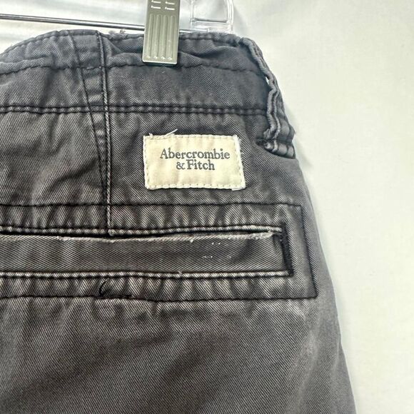 ABERCROMBIE & FITCH Gray Distressed Shorts Mens 30 2000s Y2K Skater Grunge - Picture 4 of 6
